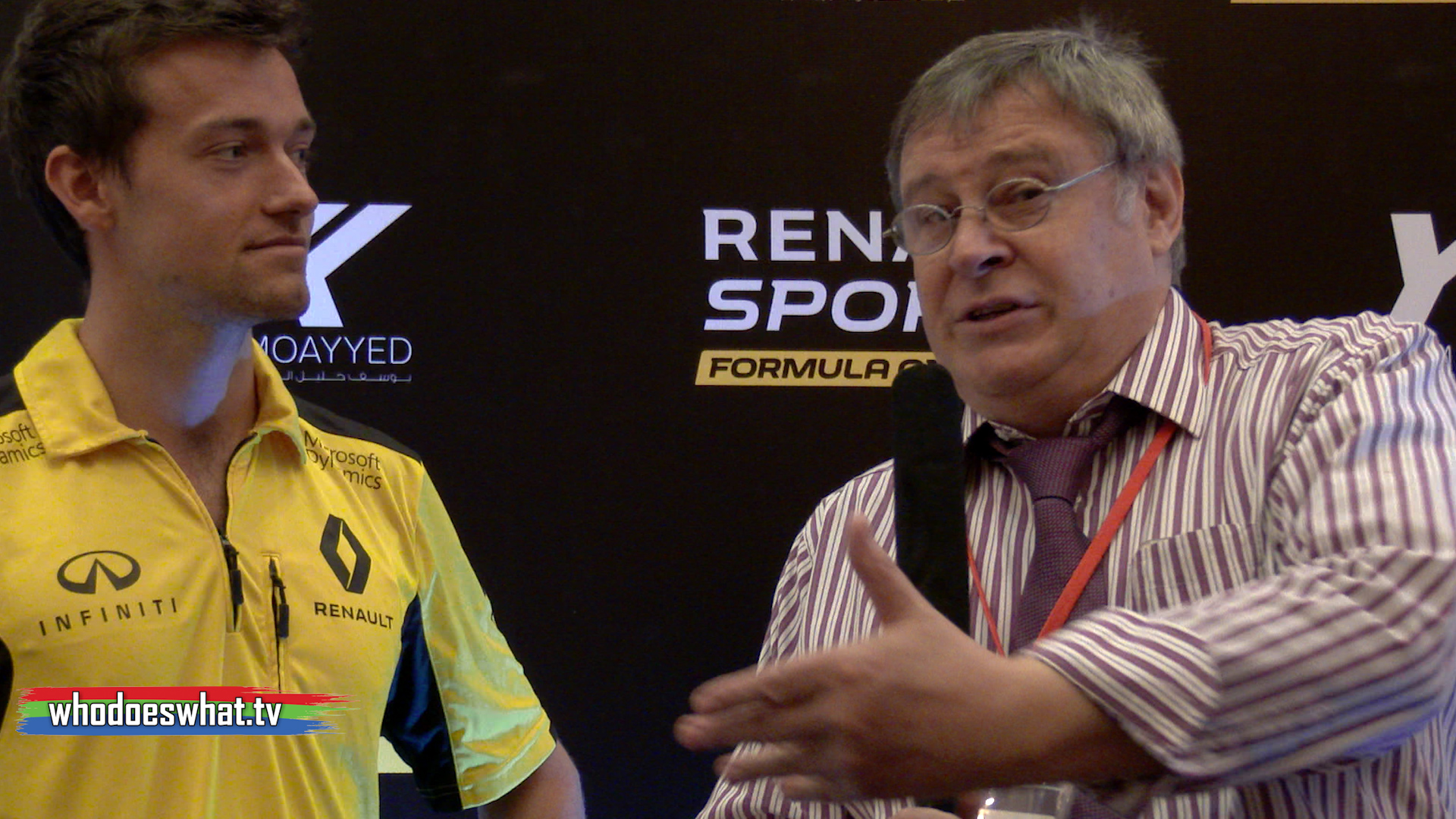 JOLYON PALMER MEETS THE MEDIA PRE BAHRAIN GRAND PRIX 2016